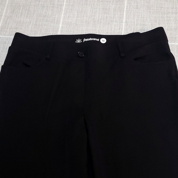 Dress Pant Yoga Pants Straight-Leg • Classic, Color Black, Size 1X - Picture 8 of 17